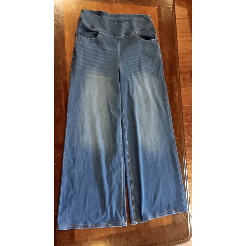 Halara Flex High-Waisted Crossover Wide Leg Casual Jeans Size XL Reg NWT
